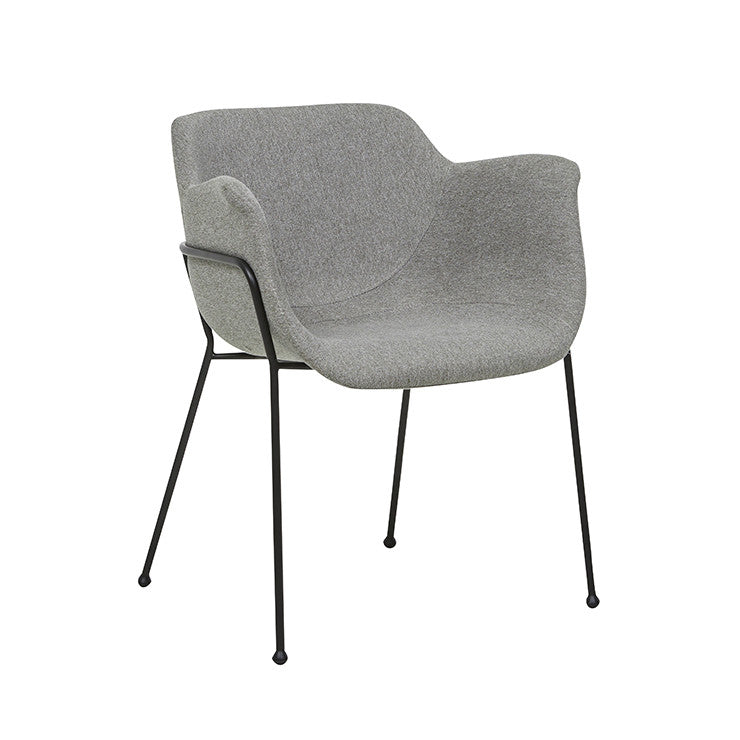 etta dining chair grey speck
