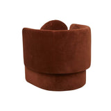 Hugo Bow Armchair Cinnamon Velvet