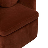 Hugo Bow Armchair Cinnamon Velvet
