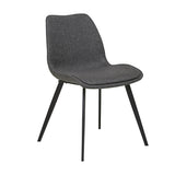 Isaac Dining Chair Woven Charcoal