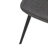 Isaac Dining Chair Woven Charcoal