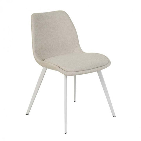 isaac dining chair woven seashell white