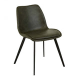 isaac dining chair vintage matt green