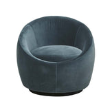 kennedy globe armchair blue charcoal