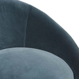 kennedy globe armchair blue charcoal