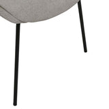 muse dining chair grey steel