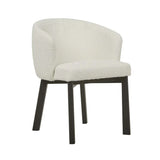 tate dining chair snow boucle/black
