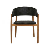 villa curve dining chair black