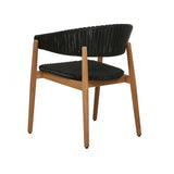 villa curve dining chair black