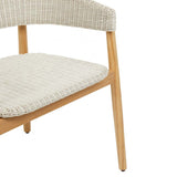 villa curve dining chair white