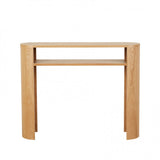 classique curve shelf console natural