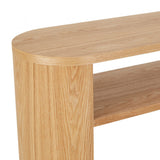 classique curve shelf console natural