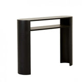 classique curve shelf console black