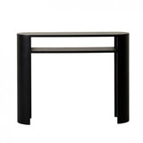 classique curve shelf console black