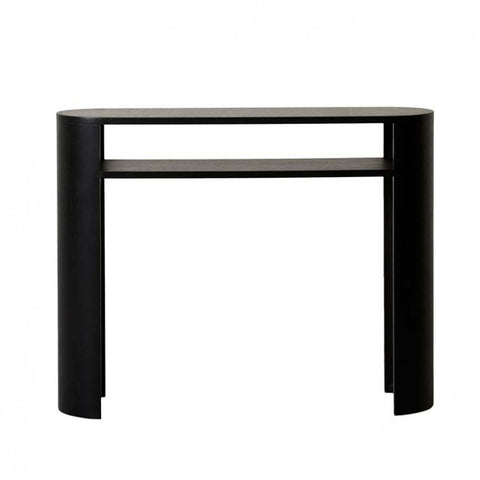 Classique Oval Shelf Console Black