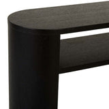 classique curve shelf console black