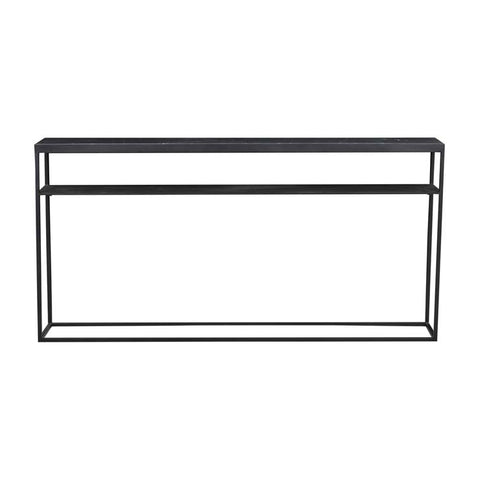 elle slim console black with black frame 1500