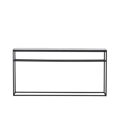 elle slim console white with black frame 1500