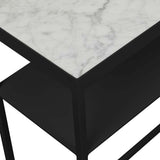 Elle Slim Console 900mm White/Black