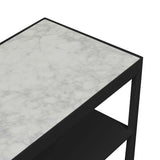Elle Slim Console 900mm White/Black