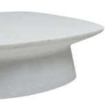 livorno curve coffee table white speckle