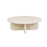 Amara Curve Coffee Table Natural Travertine