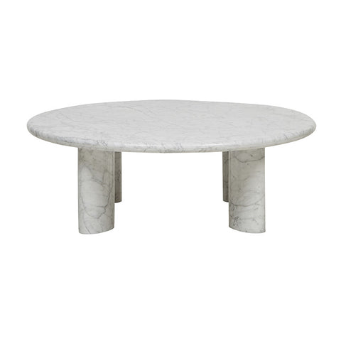 amara ellipse coffee table white