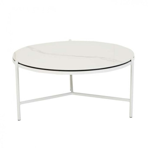 aruba resort ceramic large coffee table white