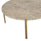 atlas twin coffee table matt grey on gold