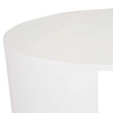 oberon crescent coffee table white grain ash