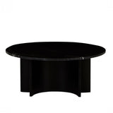 oberon eclipse marble coffee table black