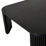 benjamin ripple square coffee table black