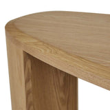 oberon curved desk natural oak