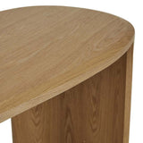 oberon curved desk natural oak