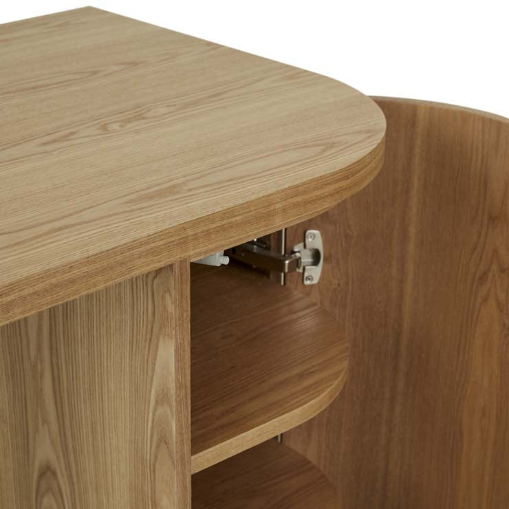 Orson Round Desk Natural – the design library