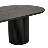 Benjamin Ripple Dining Table Black 2200mm