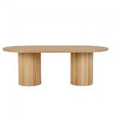 benjamin ripple dining table natural 2200mm