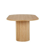 benjamin ripple dining table natural 2200mm