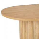 benjamin ripple dining table natural 2200mm