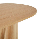 benjamin ripple dining table natural 2200mm