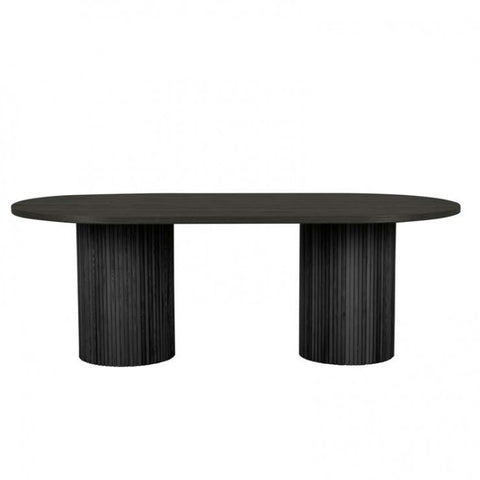 benjamin ripple dining table black 2200mm