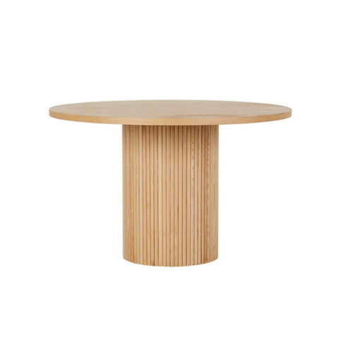 benjamin ripple round dining table natural 1200mm