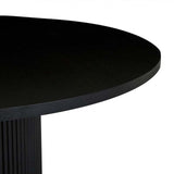 benjamin ripple round dining table black 1500mm