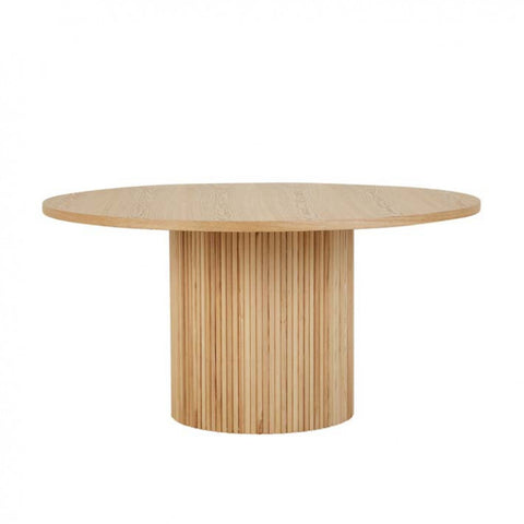 benjamin ripple round dining table natural 1500mm