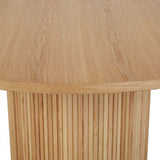 benjamin ripple round dining table natural 1500mm