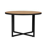 cali cross dining table black