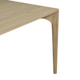 huxley curve dining table natural oak six seater