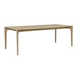 Huxley Curve Dining Table 2200mm Natural