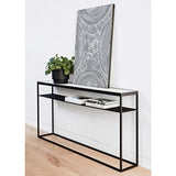 Elle Slim Console 900mm White/Black