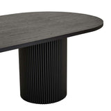 Benjamin Ripple Dining Table Black 2800mm
